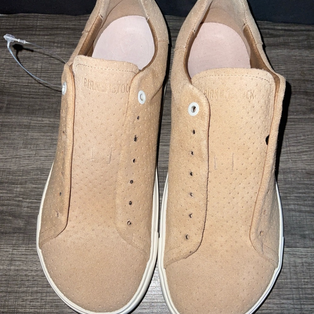 BIRKENSTOCK BEND LOW PERFORATED SUEDE LEATHER SNEAKERS 42 US 11 NEW NO SHOELACES - Picture 5 of 16